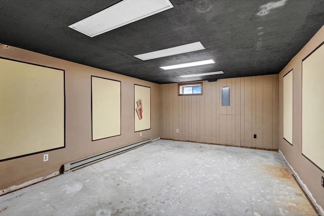 spare room featuring a baseboard radiator