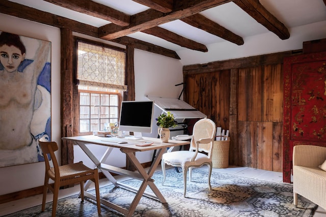 37 Cedar Hls, Weston, CT 06883 - office featuring beam ceiling