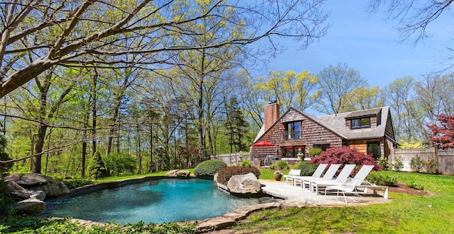 37 Cedar Hls, Weston, CT 06883 - outdoor pool with a patio area