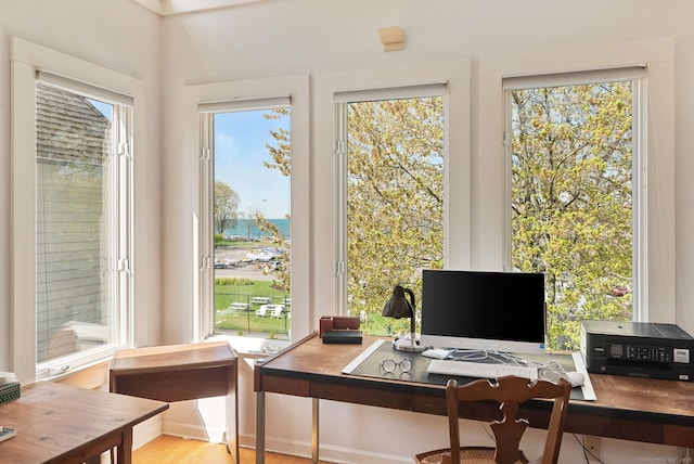 43 Pine Point Rd, Norwalk, CT 06853 - home office featuring wood finished floors