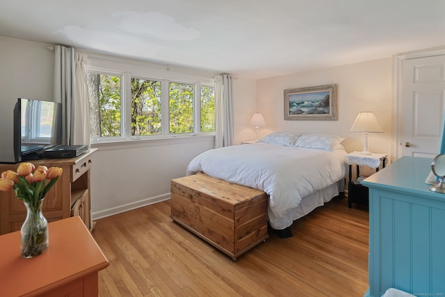43 Pine Point Rd, Norwalk, CT 06853 - bedroom with light wood finished floors and baseboards