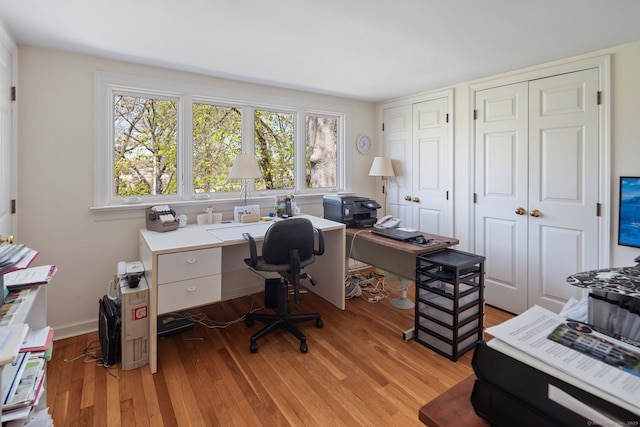 43 Pine Point Rd, Norwalk, CT 06853 - office area featuring light wood-style flooring and healthy amount of natural light