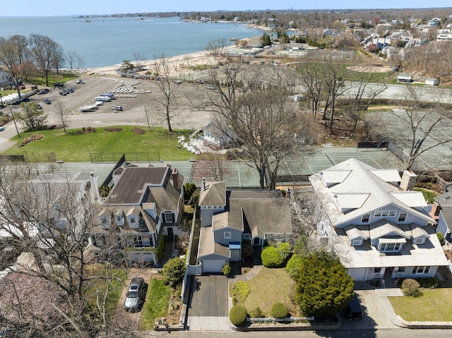 43 Pine Point Rd, Norwalk, CT 06853 - aerial view with a water view and a residential view