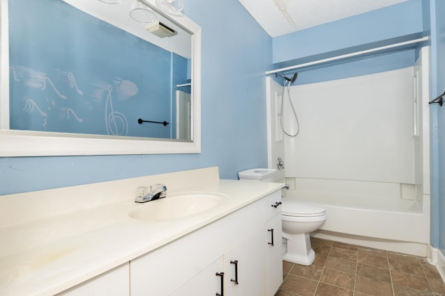 75 Redwood Dr Unit 609, East Haven, CT 06513 - bathroom featuring toilet, vanity, and bathing tub / shower combination