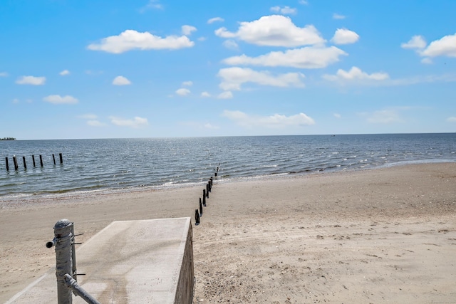 water view featuring local beach