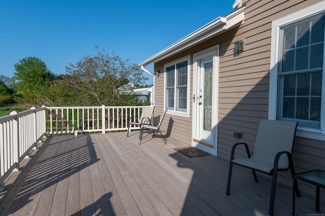 23 Hefflon Farm Rd, Old Lyme, CT 06371 - view of wooden deck