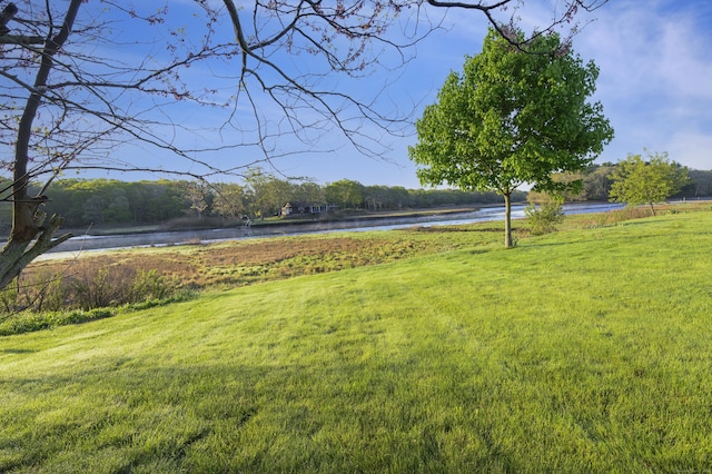 23 Hefflon Farm Rd, Old Lyme, CT 06371 - view of grassy yard featuring a water view