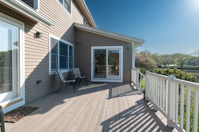 23 Hefflon Farm Rd, Old Lyme, CT 06371 - view of wooden deck