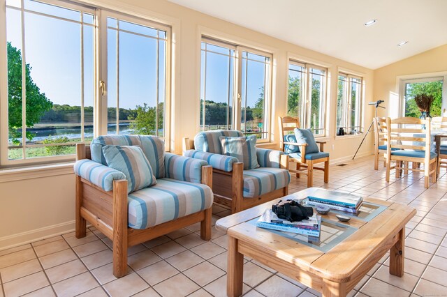 23 Hefflon Farm Rd, Old Lyme, CT 06371 - sunroom / solarium featuring vaulted ceiling and french doors