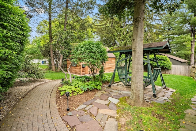 44 Walbridge Rd, West Hartford, CT 06119 - view of yard featuring an outdoor structure