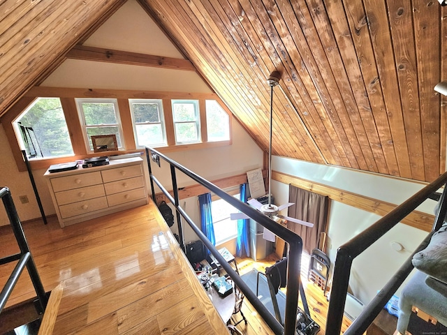 69 Elmdale Rd, Canterbury, CT 06331 - bonus room with light wood-style floors, vaulted ceiling, and wood ceiling