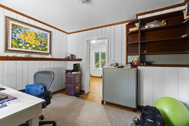 18 Brookside Trl, Monroe, CT 06468 - office space featuring wood finished floors and crown molding