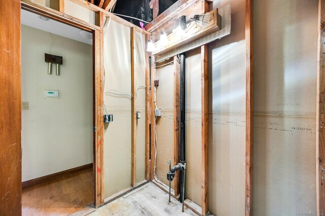 misc room featuring wood finished floors