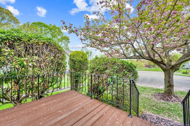 view of wooden terrace