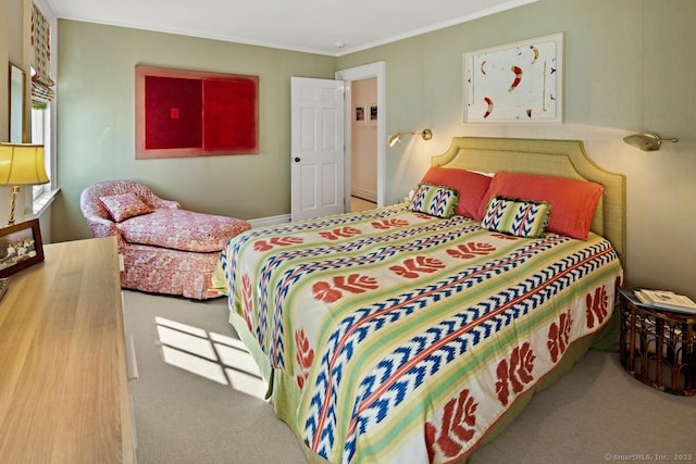 3113 Bronson Rd, Fairfield, CT 06824 - bedroom featuring carpet floors and crown molding