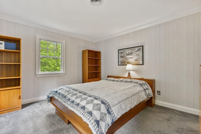 9 Brick School Dr, Redding, CT 06896 - carpeted bedroom with baseboards and ornamental molding