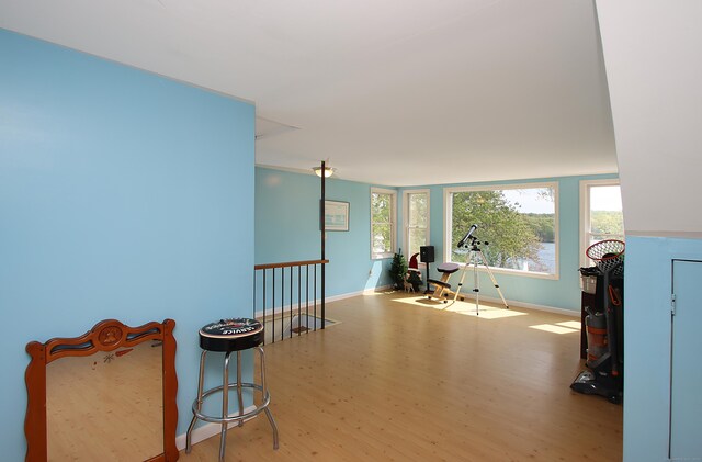 231 Lake Shore Dr, East Haddam, CT 06415 - hall featuring wood finished floors and baseboards