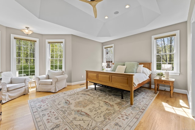 15 Hickory Hill Rd, Avon, CT 06001 - bedroom with light wood finished floors, baseboards, and a raised ceiling