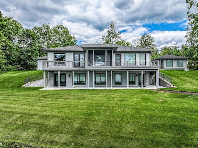 13 Kellogg St, Brookfield, CT 06804 - rear view of property featuring a patio, a yard, a deck, and a shingled roof
