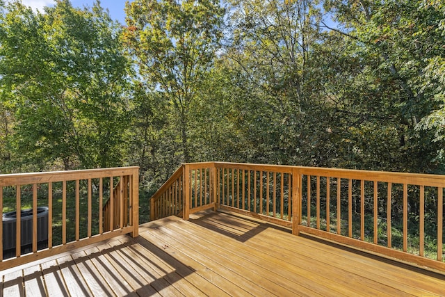 213 Winding Hollow Rd, Groton, CT 06340 - wooden terrace featuring central AC unit