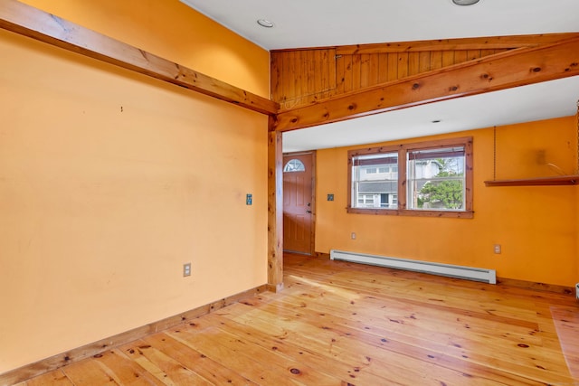 49 Hartford Ave, Old Saybrook, CT 06475 - spare room with a baseboard radiator and light wood-style flooring
