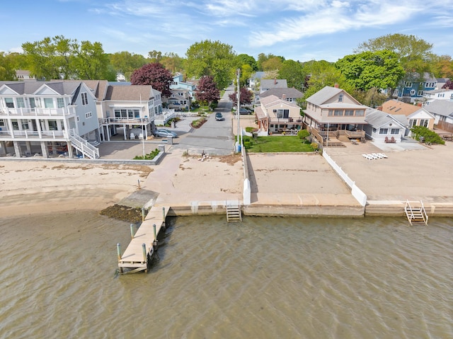 49 Hartford Ave, Old Saybrook, CT 06475 - aerial view of residential area featuring a large body of water