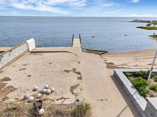 49 Hartford Ave, Old Saybrook, CT 06475 - water view featuring a boat ramp and a boat dock