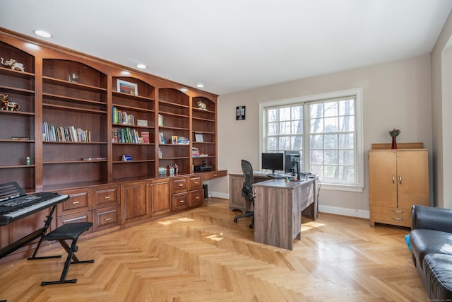 7 Brighton Ln, Simsbury, CT 06070 - office featuring baseboards and recessed lighting