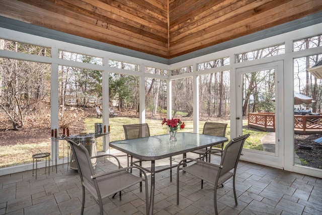 7 Brighton Ln, Simsbury, CT 06070 - sunroom featuring a healthy amount of sunlight and outdoor dining space