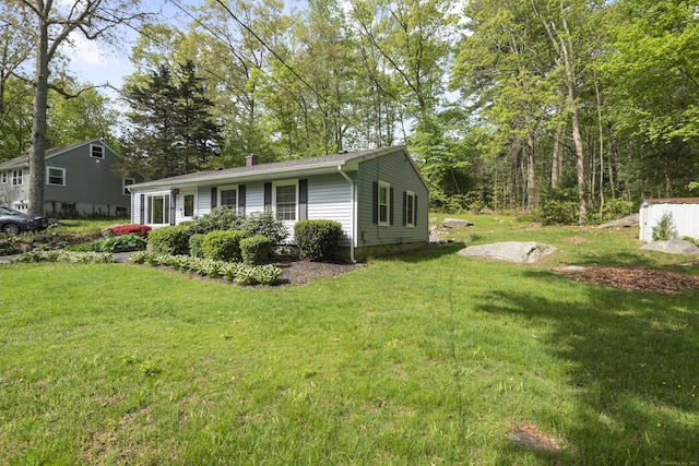 451 Cow Hill Rd, Groton, CT 06355 - view of property exterior with a lawn