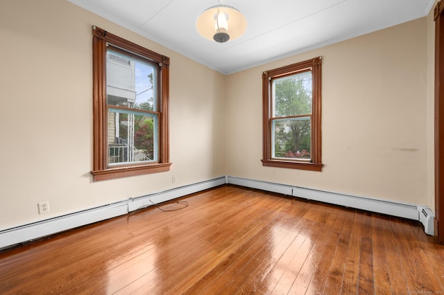 175 Lincoln St, Middletown, CT 06457 - spare room with healthy amount of natural light, ornamental molding, and wood-type flooring
