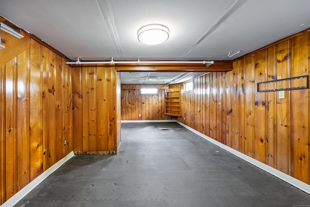 81 Summit St, Southington, CT 06489 - below grade area featuring baseboards and wood walls