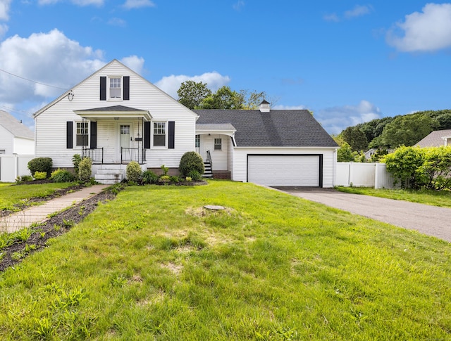 81 Summit St, Southington, CT 06489 - view of front facade featuring driveway, a garage, a chimney, and roof with shingles