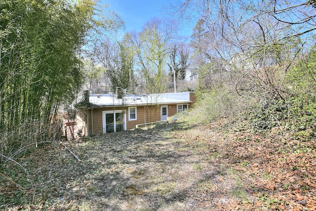 view of rear view of property
