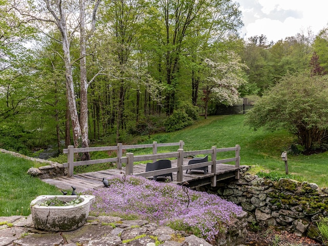 39 Painter Hill Rd, Woodbury, CT 06798 - view of grassy yard with a deck