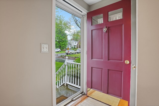 view of foyer entrance
