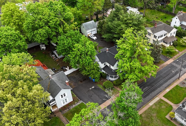 drone / aerial view with a residential view