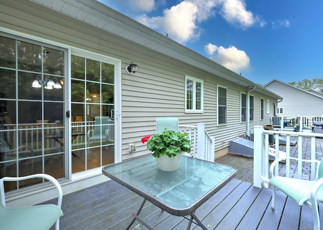 30 Prosperity Ct Unit 25, Southington, CT 06489 - wooden terrace with outdoor dining space