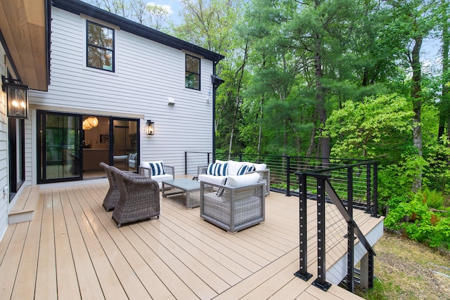 26 Hitchcock Rd, Westport, CT 06880 - wooden terrace with outdoor lounge area