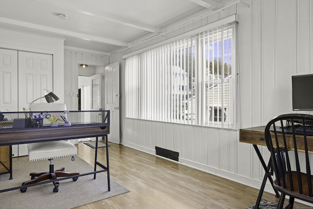 870 Lakeside Dr, Bridgeport, CT 06606 - interior space with a decorative wall, a wealth of natural light, visible vents, and wood finished floors