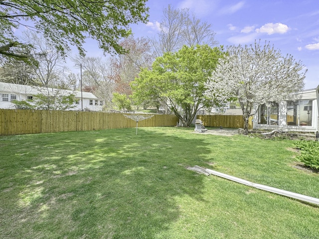 870 Lakeside Dr, Bridgeport, CT 06606 - view of yard with a fenced backyard