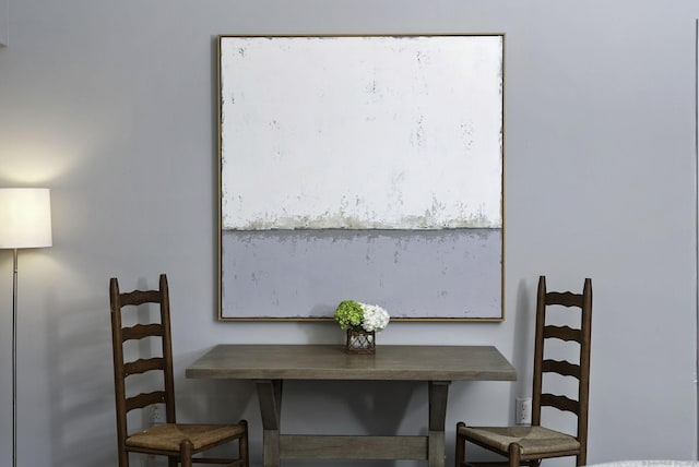 view of dining room