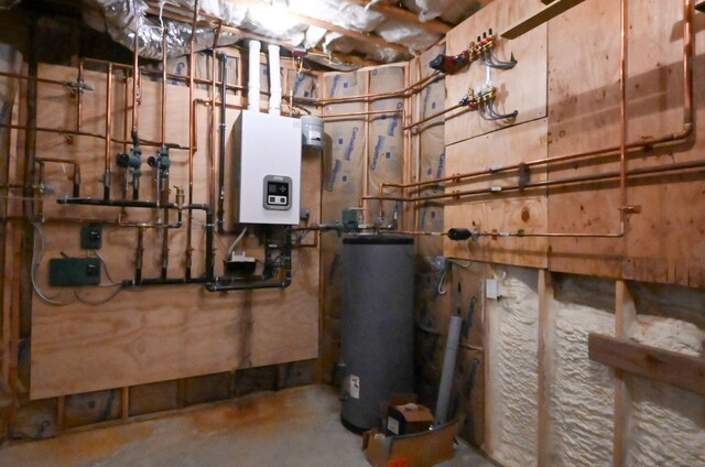 5 Kies Rd, Killingly, CT 06239 - utility room featuring water heater and tankless water heater