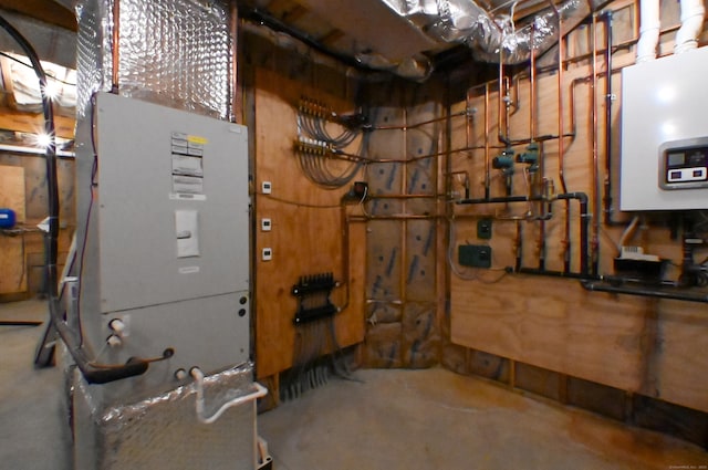 5 Kies Rd, Killingly, CT 06239 - utility room with tankless water heater and heating unit
