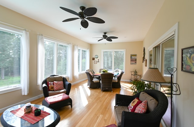 5 Kies Rd, Killingly, CT 06239 - sunroom featuring wood finished floors and baseboards
