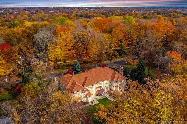 79 Comstock Hill Ave, Norwalk, CT 06850 - view from above of property featuring a forest