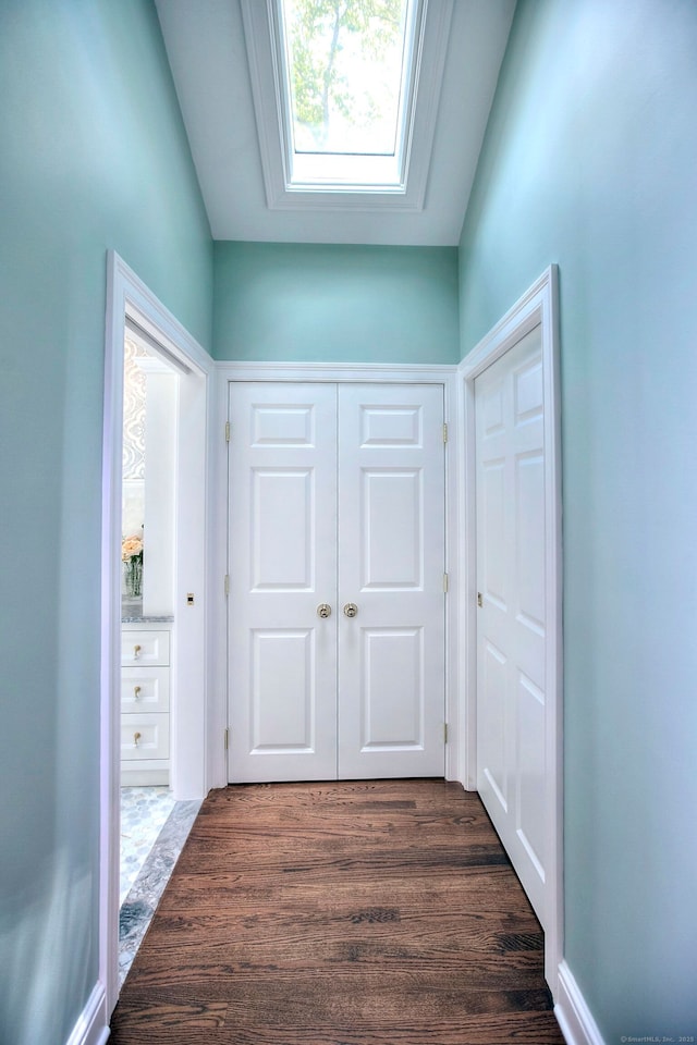 11 Tall Pines Dr, Weston, CT 06833 - hall featuring dark wood-style floors