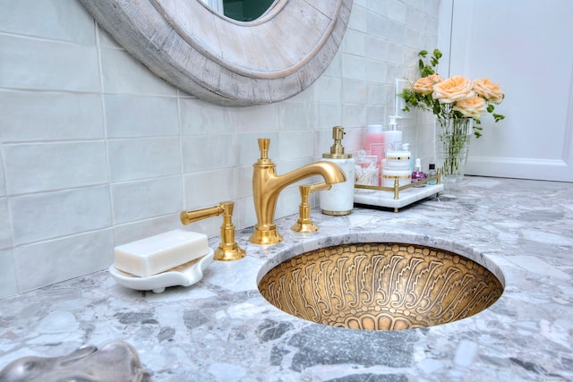 11 Tall Pines Dr, Weston, CT 06833 - bathroom view of backsplash and a sink