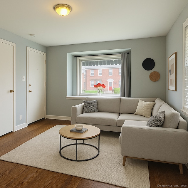 158 Louisiana Ave, Bridgeport, CT 06610 - living room with wood finished floors and baseboards