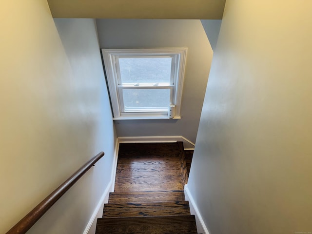 158 Louisiana Ave, Bridgeport, CT 06610 - stairs with wood finished floors and baseboards